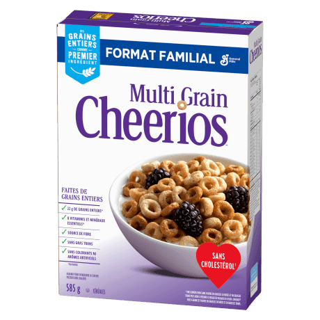 Cheerios CA, Multi Grain, front of pack, 430g